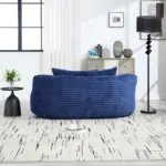 Bean Bag sofa Lazy Sofa Durable Comfort Lounger High Back Bean Bag Chair Couch for Adults and Kids, Indoor & Outdoor, Accent Floor Soft Lounge Chair (Navy)