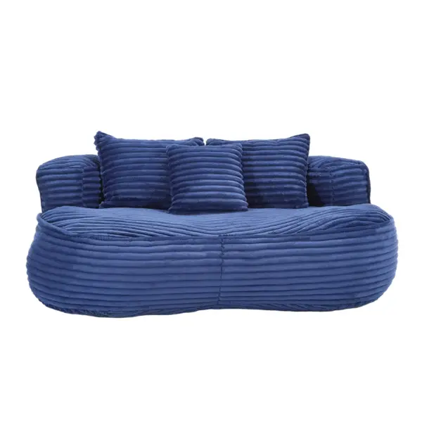 Bean Bag sofa Lazy Sofa Durable Comfort Lounger High Back Bean Bag Chair Couch for Adults and Kids, Indoor & Outdoor, Accent Floor Soft Lounge Chair (Navy)