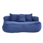 Bean Bag sofa Lazy Sofa Durable Comfort Lounger High Back Bean Bag Chair Couch for Adults and Kids, Indoor & Outdoor, Accent Floor Soft Lounge Chair (Navy)
