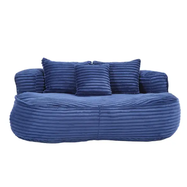 Bean Bag sofa Lazy Sofa Durable Comfort Lounger High Back Bean Bag Chair Couch for Adults and Kids, Indoor & Outdoor, Accent Floor Soft Lounge Chair (Navy)