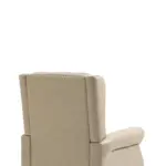 Wood Frame Armchair, Modern Accent Chair Lounge Chair with Sturdy Wood Legs for Living Room Bedroom (Camel PU)