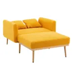 fashionable and classic style chaise lounge chair / accent chair for Living Room, bedroom (Mustard Teddy)