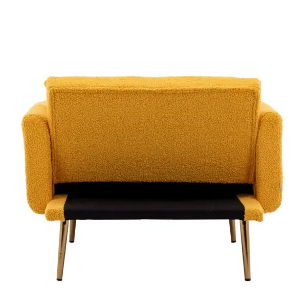 fashionable and classic style chaise lounge chair / accent chair for Living Room, bedroom (Mustard Teddy)