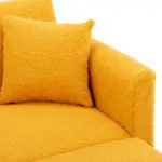 fashionable and classic style chaise lounge chair / accent chair for Living Room, bedroom (Mustard Teddy)