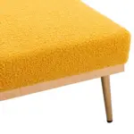 fashionable and classic style chaise lounge chair / accent chair for Living Room, bedroom (Mustard Teddy)