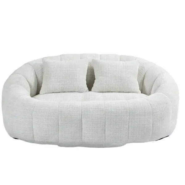Bean Bag sofa Lazy Sofa Durable Comfort Lounger High Back Bean Bag Chair Couch for Adults and Kids, Indoor & Outdoor, Accent Floor Soft Lounge Chair (Beige chenille)