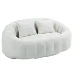 Bean Bag sofa Lazy Sofa Durable Comfort Lounger High Back Bean Bag Chair Couch for Adults and Kids, Indoor & Outdoor, Accent Floor Soft Lounge Chair (Beige chenille)