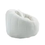 Bean Bag sofa Lazy Sofa Durable Comfort Lounger High Back Bean Bag Chair Couch for Adults and Kids, Indoor & Outdoor, Accent Floor Soft Lounge Chair (Beige chenille)