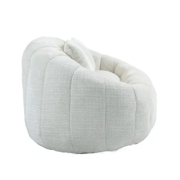 Bean Bag sofa Lazy Sofa Durable Comfort Lounger High Back Bean Bag Chair Couch for Adults and Kids, Indoor & Outdoor, Accent Floor Soft Lounge Chair (Beige chenille)