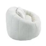 Bean Bag sofa Lazy Sofa Durable Comfort Lounger High Back Bean Bag Chair Couch for Adults and Kids, Indoor & Outdoor, Accent Floor Soft Lounge Chair (Beige chenille)