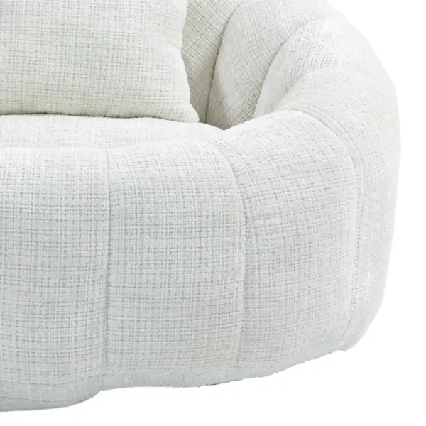 Bean Bag sofa Lazy Sofa Durable Comfort Lounger High Back Bean Bag Chair Couch for Adults and Kids, Indoor & Outdoor, Accent Floor Soft Lounge Chair (Beige chenille)