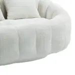 Bean Bag sofa Lazy Sofa Durable Comfort Lounger High Back Bean Bag Chair Couch for Adults and Kids, Indoor & Outdoor, Accent Floor Soft Lounge Chair (Beige chenille)
