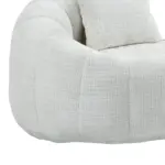Bean Bag sofa Lazy Sofa Durable Comfort Lounger High Back Bean Bag Chair Couch for Adults and Kids, Indoor & Outdoor, Accent Floor Soft Lounge Chair (Beige chenille)