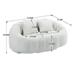 Bean Bag sofa Lazy Sofa Durable Comfort Lounger High Back Bean Bag Chair Couch for Adults and Kids, Indoor & Outdoor, Accent Floor Soft Lounge Chair (Beige chenille)