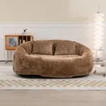 Bean Bag sofa Lazy Sofa Durable Comfort Lounger High Back Bean Bag Chair Couch for Adults and Kids, Indoor & Outdoor, Accent Floor Soft Lounge Chair (Coffee chenille)
