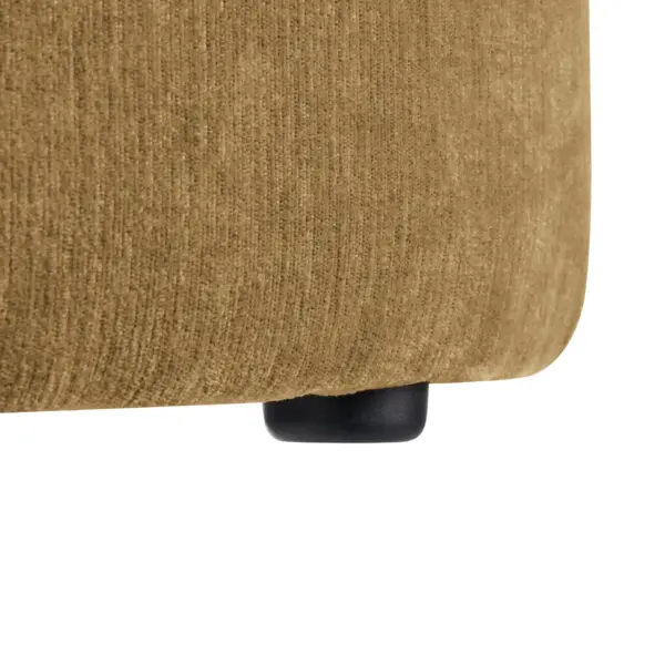 Ottoman, multi-functional combination set table Ottoman, combination of Ottoman and table, with drum stool, with storage space-Dark yellow