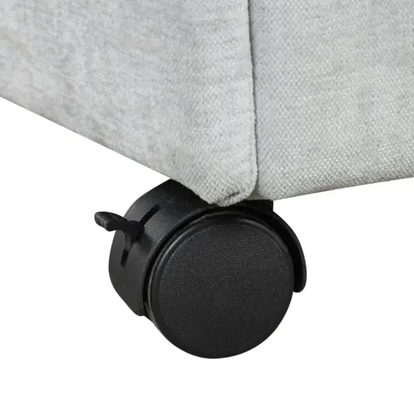 121.2' Versatile Sofa Bed Modular Sofa Free-combined Sofa with Two Storage Racks, Gray