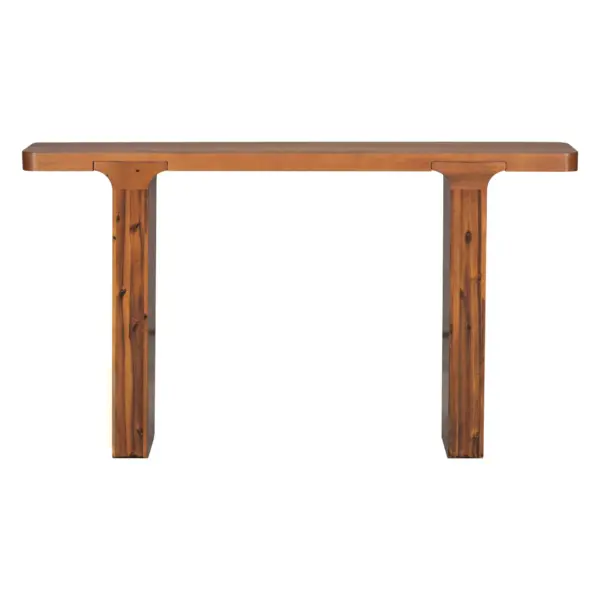 Elegant Acacia Veneer Entryway Table,Suitable For Entryway, Hallway, Living Room, Foyer, Corridor