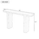 Elegant Acacia Veneer Entryway Table,Suitable For Entryway, Hallway, Living Room, Foyer, Corridor