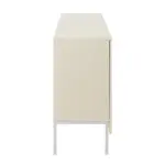 Elegant Sideboard Featuring Curved Bottom Doors with Arched Groove Design in a Stylish Four-Door Layout,Suitable for Living Rooms,Entrance and Study