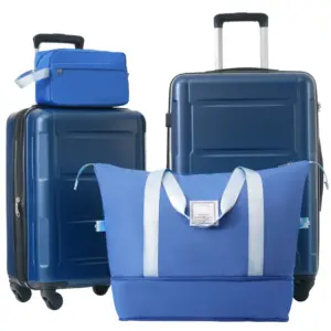 2 Piece Luggage Set with Bags Expanable Spinner Wheels ABS Lightweight Suitcase with TSA Lock 20inch+24inch