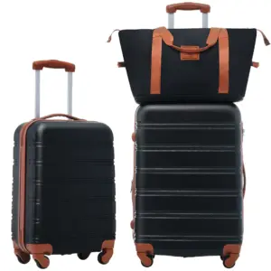 Hardshell Luggage Sets 2Pcs + bag Spinner Suitcase with TSA Lock Lightweight 20' + 24'