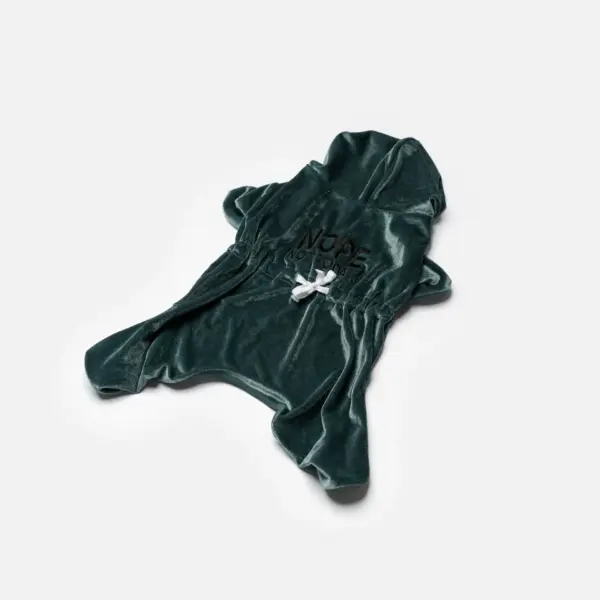 Coco Velour Dog Pajamas Ultra-Soft & Cozy PJs in Teal