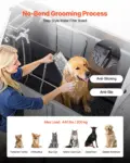VEVOR Stainless Steel Dog Washing Station, 62 inch Pet Grooming Tub w/ Ramp, PE Water Filter Board, Faucet & Showerhead & Soap Holder Dog Bathtub for Large & Medium & Small Pets (Left Door)
