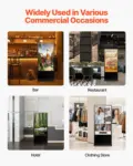 VEVOR 65 Inch Digital Signage Display, Touchscreen Digital Kiosk, Indoor Floor Standing Kiosk Display, 4K UHD LCD Screen, 2GB RAM & 32GB ROM, with WiFi HDMI/USB Input, Commercial Advertising Display