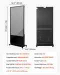 VEVOR 65 Inch Digital Signage Display, Touchscreen Digital Kiosk, Indoor Floor Standing Kiosk Display, 4K UHD LCD Screen, 2GB RAM & 32GB ROM, with WiFi HDMI/USB Input, Commercial Advertising Display