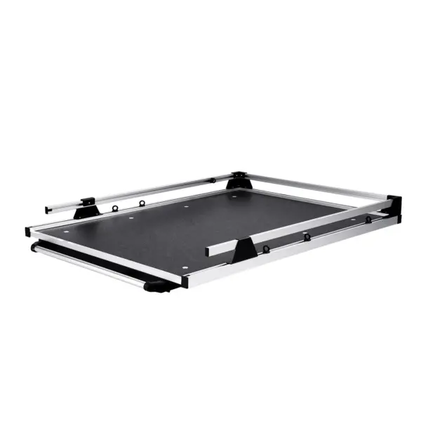 VEVOR Sliding Truck Bed Organizer, 63 x 47-Inch Heavy Duty Truck Bed Storage Drawer with 1000 lbs Capacity, Features 6 Movable Rings for Securing, 2-Postion Slide out Tray for Pickup Trucks, Black