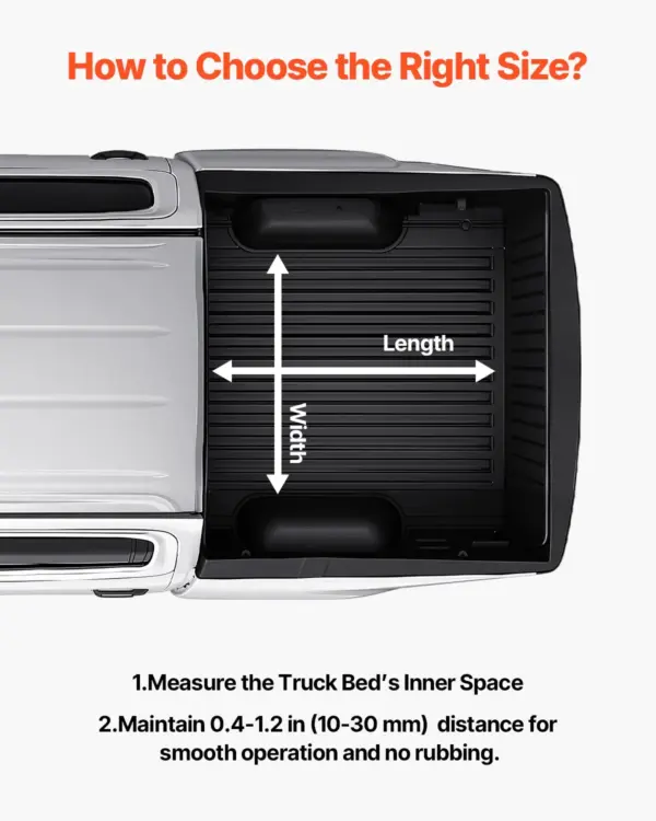 VEVOR Sliding Truck Bed Organizer, 58 x 41-Inch Heavy Duty Truck Bed Storage Drawer with 1000 lbs Capacity, Features 6 Movable Rings for Securing, 2-Postion Slide out Tray for Pickup Trucks, Black