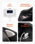 VEVOR Full Body Massage Chair, 3D Zero Gravity Recliner with SL Track, 18 Auto Modes, Heat, Foot Rollers, Armrest Control, LCD Display, 36 Airbags, Retractable Footrest