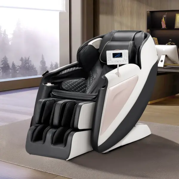 VEVOR Full Body Massage Chair, 3D Zero Gravity Recliner with SL Track, 18 Auto Modes, Heat, Foot Rollers, Armrest Control, LCD Display, 36 Airbags, Retractable Footrest