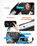 VEVOR Dual-Core 4D+3D Full Body Massage Chair, with Extended SL Track, Deep Yoga Stretch, Electric Extendable Footrest, TFT, AI Voice Control, Heat, Airbags, Armrest Controls, Wheels