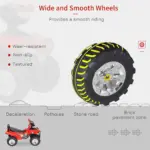 Kids Ride On Quad Bike, 60Lx38Wx42H cm in Red | HOMCOM