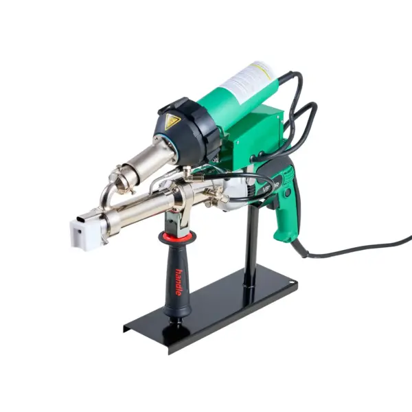 VEVOR Handheld Plastic Welding Extruder, 800W Hitachi Motor Extrusion Welding Gun - 0.79 in Weld Width & 360 Nozzle, Dual Heating System PP PE PVC HDPE Extrusion Welder for Membrane Pipe Plate