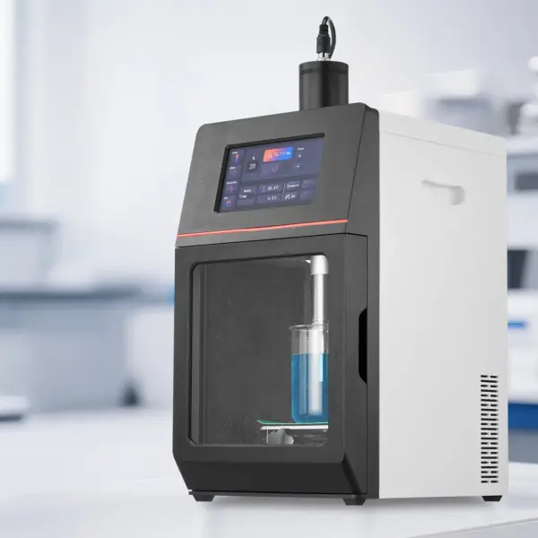 VEVOR 2 in 1 Ultrasonic Homogenizer, 2000W Power, 20KHz Frequency, 0.79 inch Titanium Alloy Probe, Continuous, Timer and Pulse Three Modes, Noise Reduction, Sonicator Processor Cell Disruptor Mixer