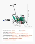 VEVOR Roofing Hot Air Welder, 3400W 220V High Power Plastic PVC TPO Welding Machine - 1.57in Welding Width, 0.04-0.08 in Thickness, 68 -1202 Heat Roofing Welding Tool, for Waterproofing Advertising