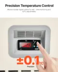 VEVOR Ultra Low Temperature Freezer, 58 L, 40 to 123 Adjustable Temp Range, with Rollers and Digital Display, 304 Stainless Steel Liner, Low Temperature Lab Freezer for Laboratory Samples Storage