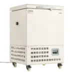 VEVOR Ultra Low Temperature Freezer, 58 L, 40 to 123 Adjustable Temp Range, with Rollers and Digital Display, 304 Stainless Steel Liner, Low Temperature Lab Freezer for Laboratory Samples Storage