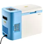 VEVOR Ultra Low Temperature Freezer, 25 L, 40 to 123 Adjustable Temp Range, with Digital Display, 304 Stainless Steel Liner, Portable Low Temperature Lab Freezer for Laboratory Samples Storage