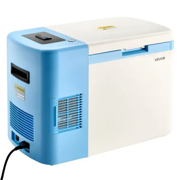 VEVOR Ultra Low Temperature Freezer, 25 L, 40 to 123 Adjustable Temp Range, with Digital Display, 304 Stainless Steel Liner, Portable Low Temperature Lab Freezer for Laboratory Samples Storage