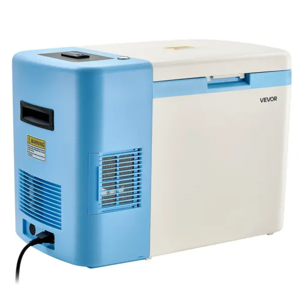 VEVOR Ultra Low Temperature Freezer, 25 L, 40 to 123 Adjustable Temp Range, with Digital Display, 304 Stainless Steel Liner, Portable Low Temperature Lab Freezer for Laboratory Samples Storage