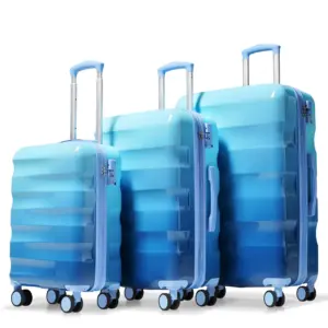 Luggage Set 3 Piece Hardshell Suitcases with Spinner Wheels and TSA Lock, Lightweight Durable PC+ABS, Vibrant Glossy Expandable Design for Travel (20'/24'/28')