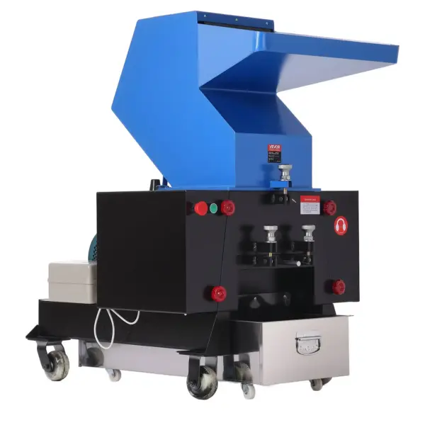 VEVOR Plastic Shredder Crusher, 7.5HP/5.5KW Plastic Bottle Grinder Granulator, 200-300kg/h Capacity Pulverizer Recycling Machine with Wheels, SDK-11 Blade & 8mm Mesh for PVC PTFE (220V 60Hz 3-Phase)