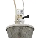 D15x23' Glass Table Lamp Bottel Shape