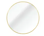 36 Inch Gold Metal Framed Round Bathrrom Mirror for Wall.