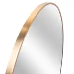 36 Inch Gold Metal Framed Round Bathrrom Mirror for Wall.