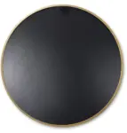 36 Inch Gold Metal Framed Round Bathrrom Mirror for Wall.